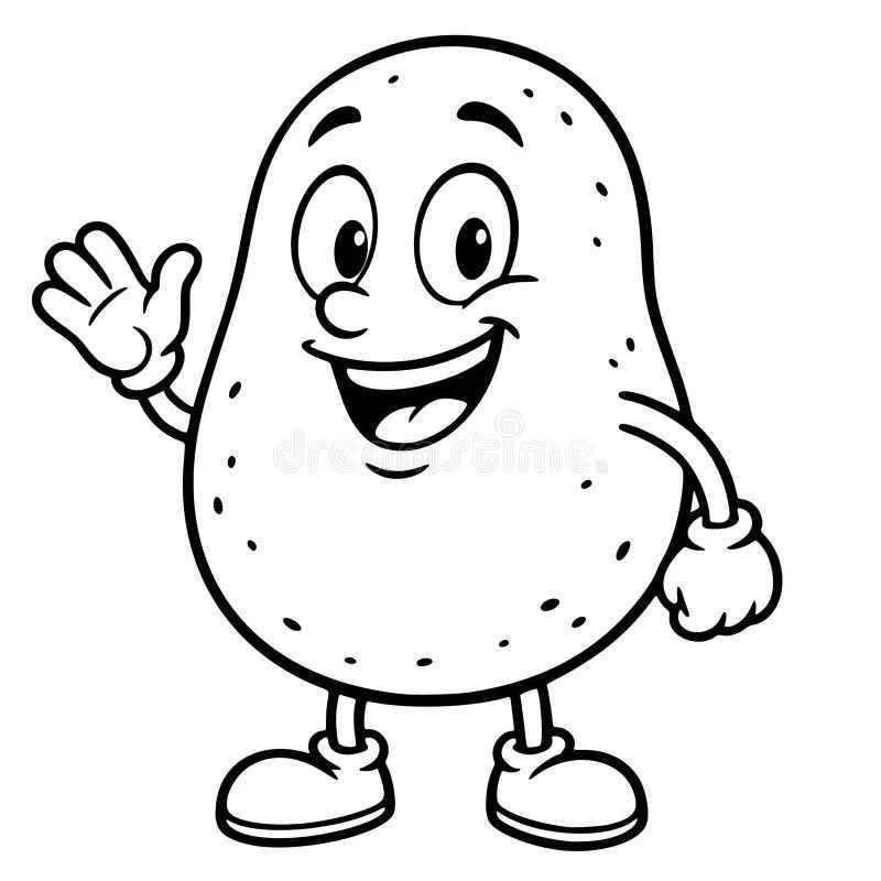Desenho de Batata Desenho Colorir Imprimir 17