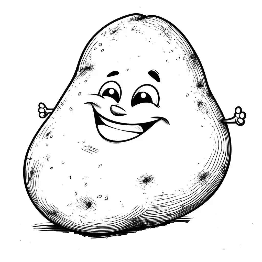 Desenho de Batata Desenho Colorir Imprimir 21