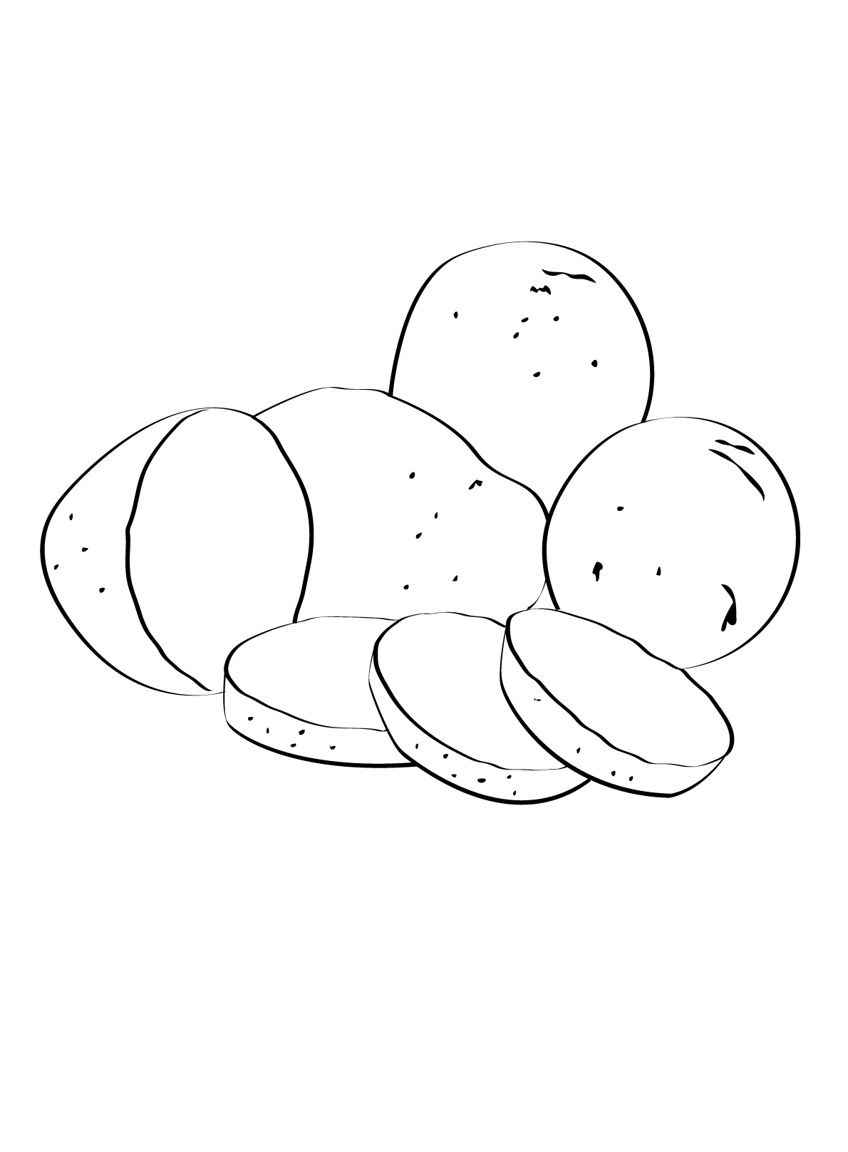 Desenho de Batata Desenho Colorir Imprimir 23