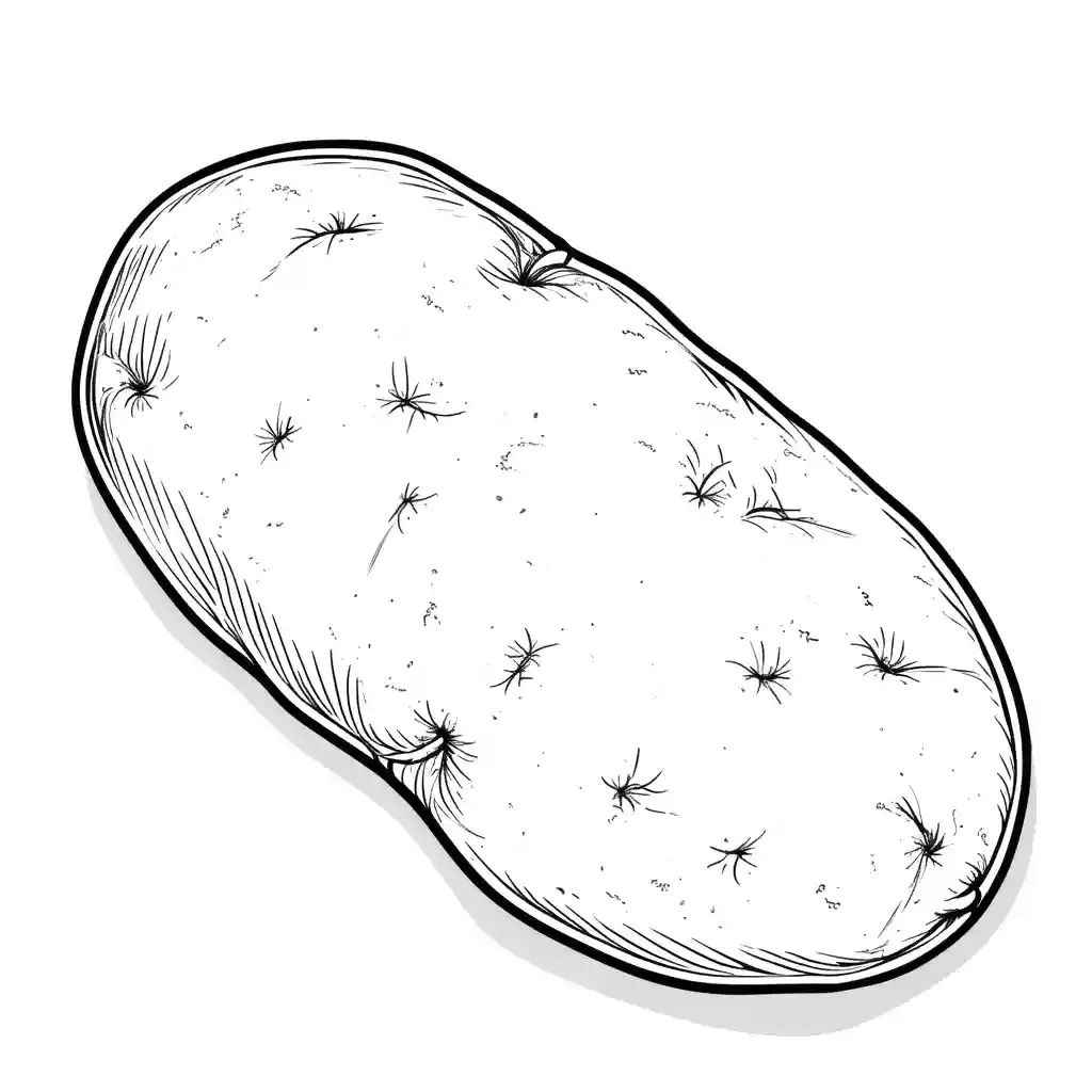 Desenho de Batata Desenho Colorir Imprimir 24