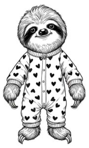 Desenho de Bicho Preguica Desenho Colorir Imprimir 06