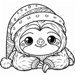 Desenho de Bicho Preguica Desenho Colorir Imprimir 08