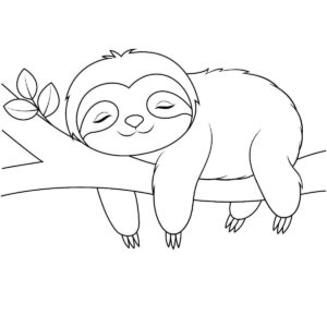 Desenho de Bicho Preguica Desenho Colorir Imprimir 11