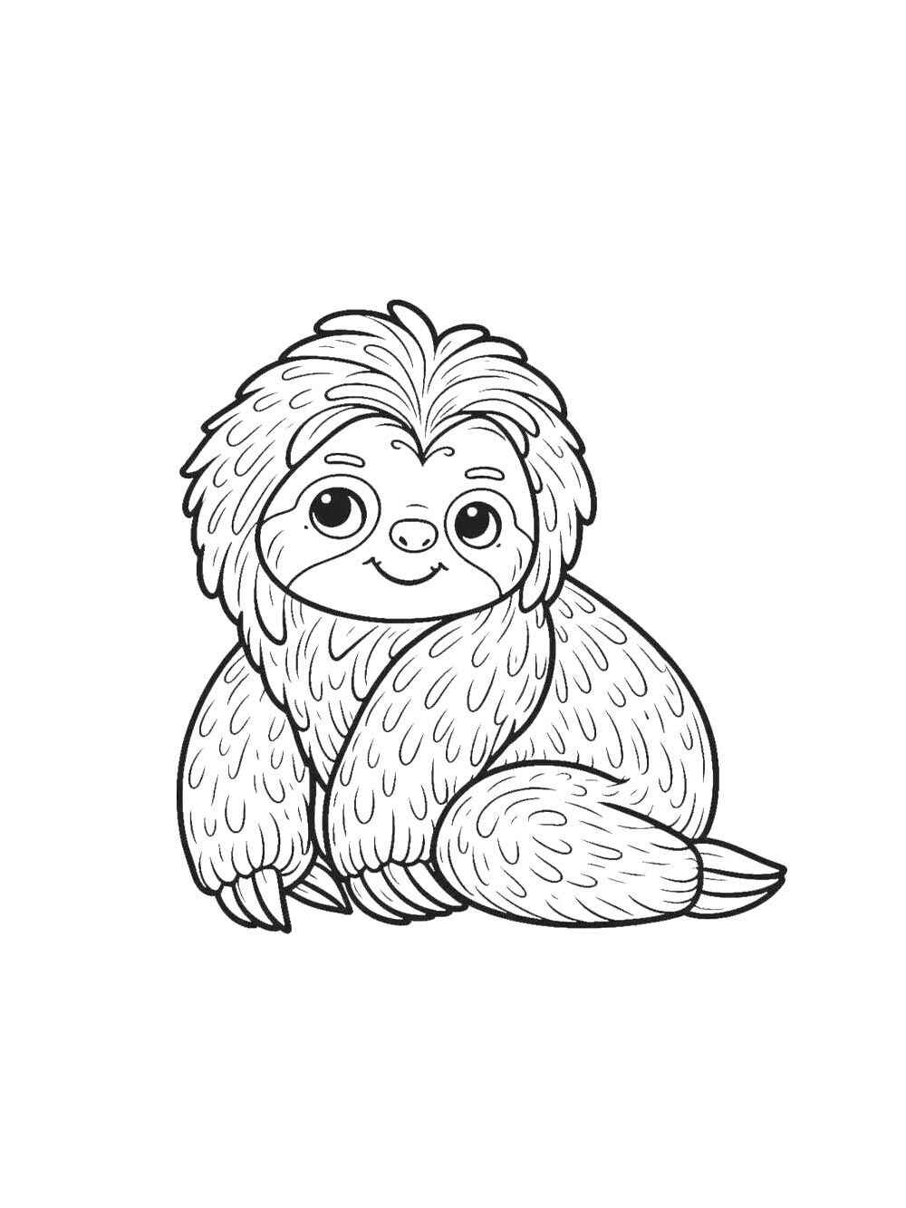 Desenho de Bicho Preguica Desenho Colorir Imprimir 14