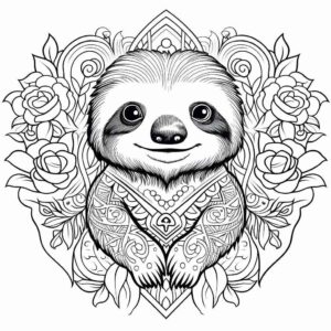 Desenho de Bicho Preguica Desenho Colorir Imprimir 16