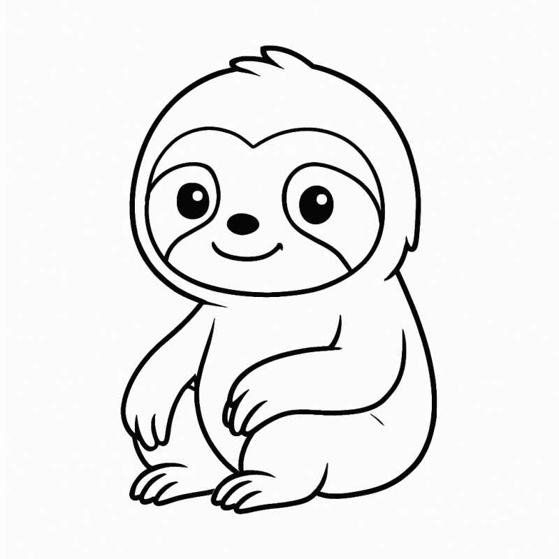 Desenho de Bicho Preguica Desenho Colorir Imprimir 26