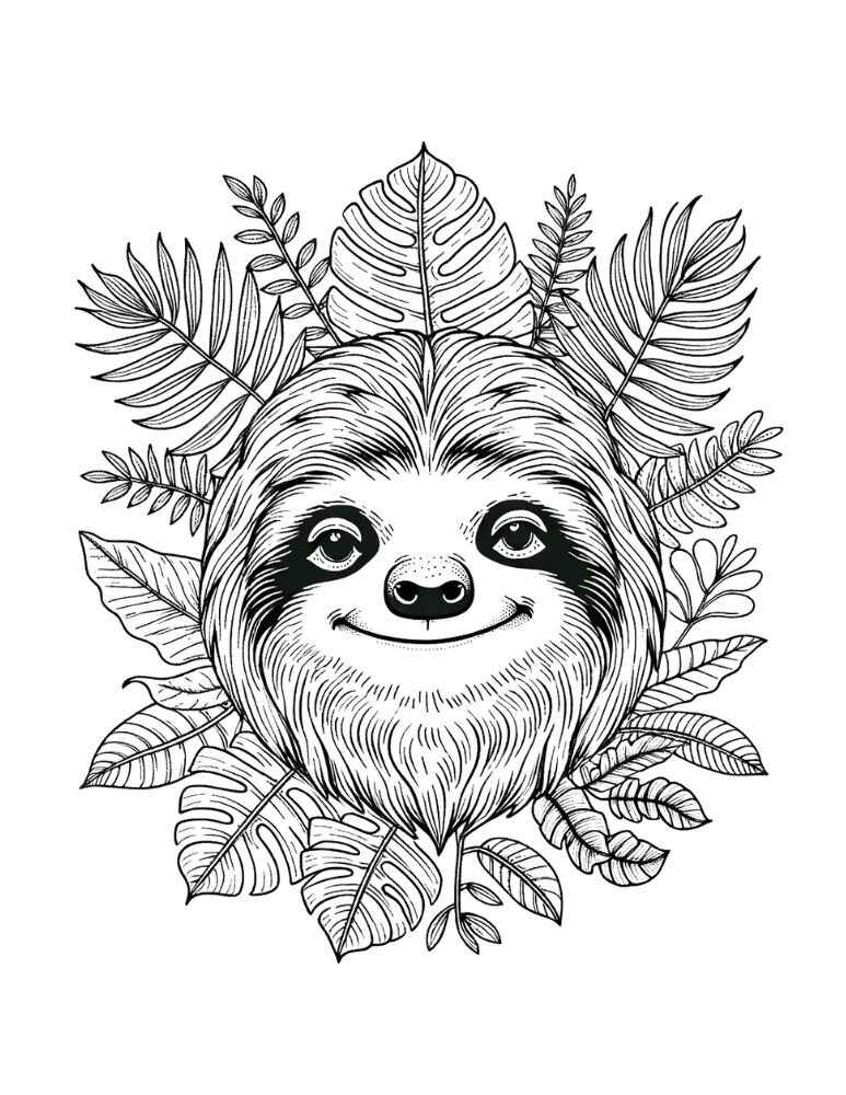 Bicho Preguica Desenho Colorir Imprimir 32