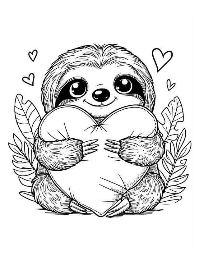 Desenho de Bicho Preguica Desenho Colorir Imprimir 35