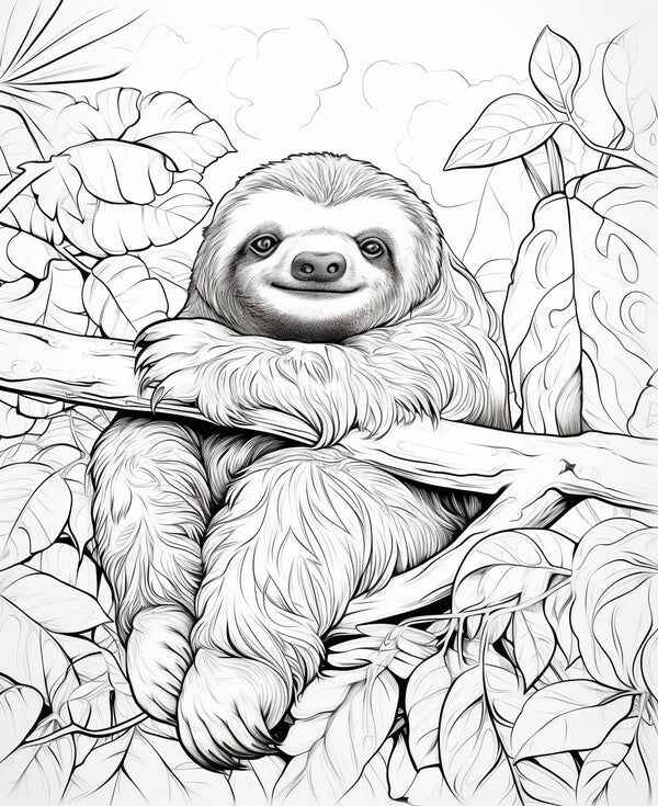 Desenho de Bicho Preguica Desenho Colorir Imprimir 37