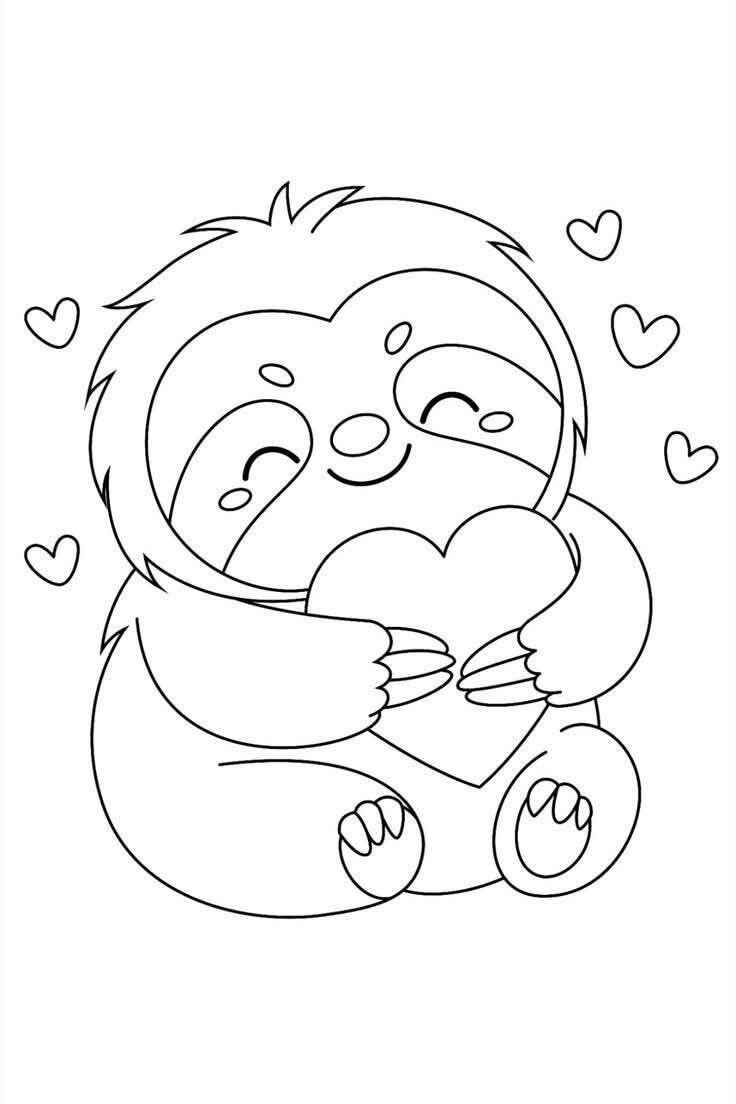 Desenho de Bicho Preguica Desenho Colorir Imprimir 39