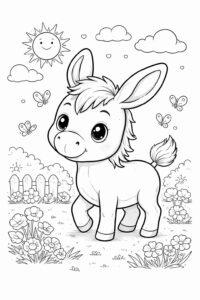 Desenho de Burro Desenho Colorir Imprimir 13