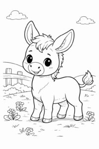 Desenho de Burro Desenho Colorir Imprimir 21