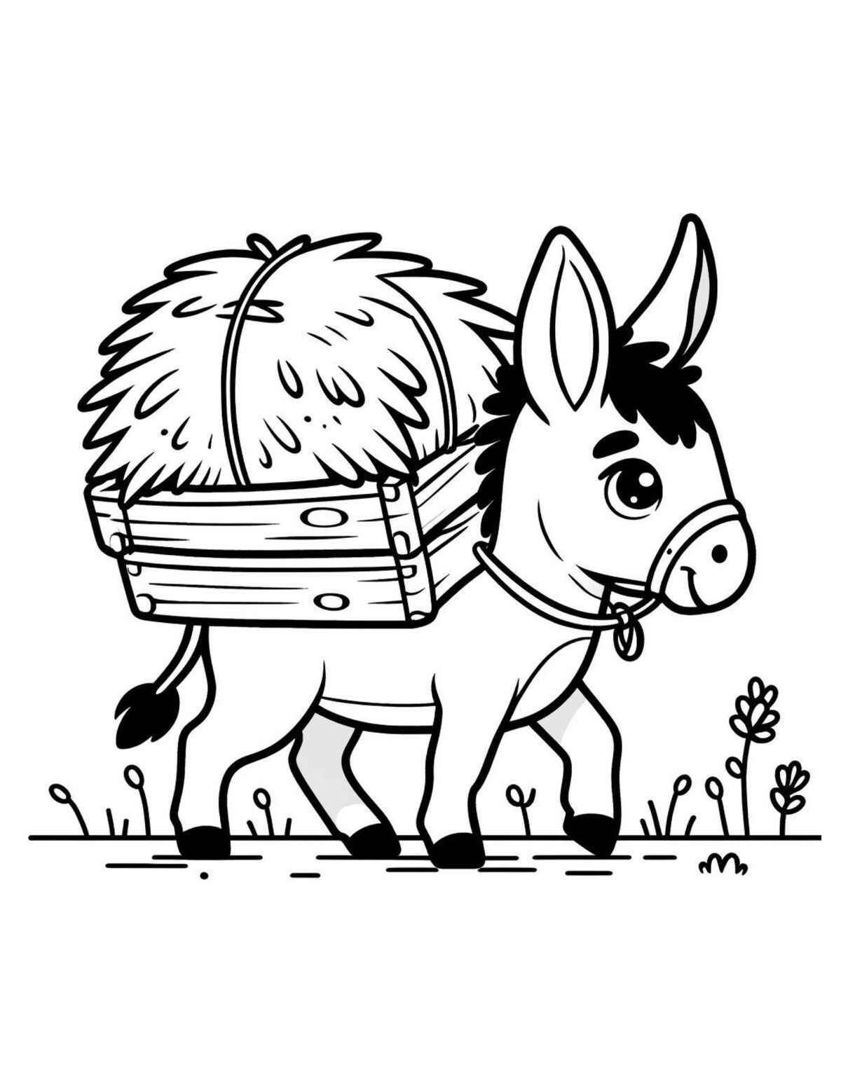 Burro Desenho Colorir Imprimir 22