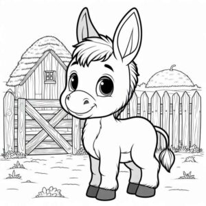 Desenho de Burro Desenho Colorir Imprimir 23