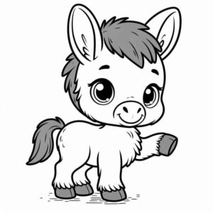 Desenho de Burro Desenho Colorir Imprimir 25