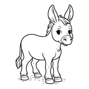 Desenho de Burro Desenho Colorir Imprimir 27