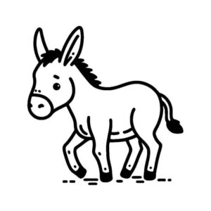Desenho de Burro Desenho Colorir Imprimir 28