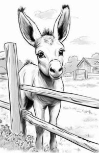 Desenho de Burro Desenho Colorir Imprimir 29
