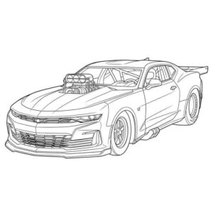 Desenho de Camaro Desenho Colorir Imprimir 01