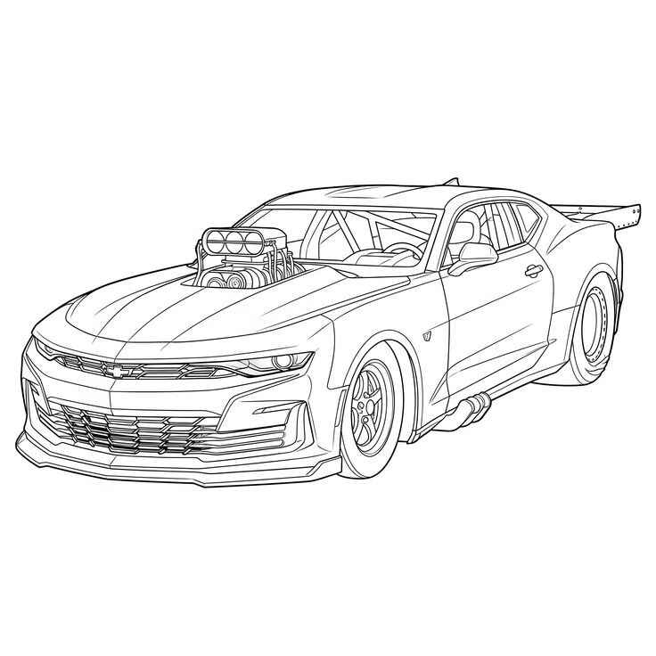 Desenho de Camaro Desenho Colorir Imprimir 01