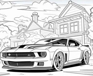 Desenho de Camaro Desenho Colorir Imprimir 02