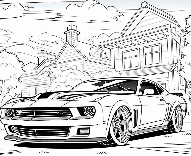 Desenho de Camaro Desenho Colorir Imprimir 02