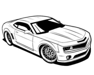 Desenho de Camaro Desenho Colorir Imprimir 03