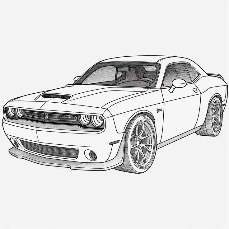 Desenho de Camaro Desenho Colorir Imprimir 05