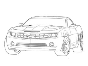 Desenho de Camaro Desenho Colorir Imprimir 06