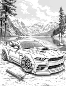 Desenho de Camaro Desenho Colorir Imprimir 09