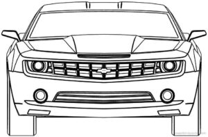 Desenho de Camaro Desenho Colorir Imprimir 11