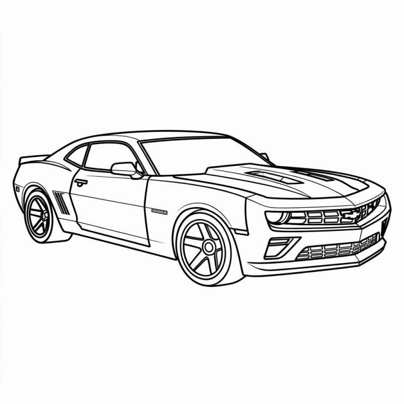 Desenho de Camaro Desenho Colorir Imprimir 16
