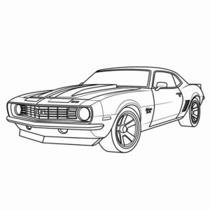 Desenho de Camaro Desenho Colorir Imprimir 17