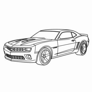 Desenho de Camaro Desenho Colorir Imprimir 18