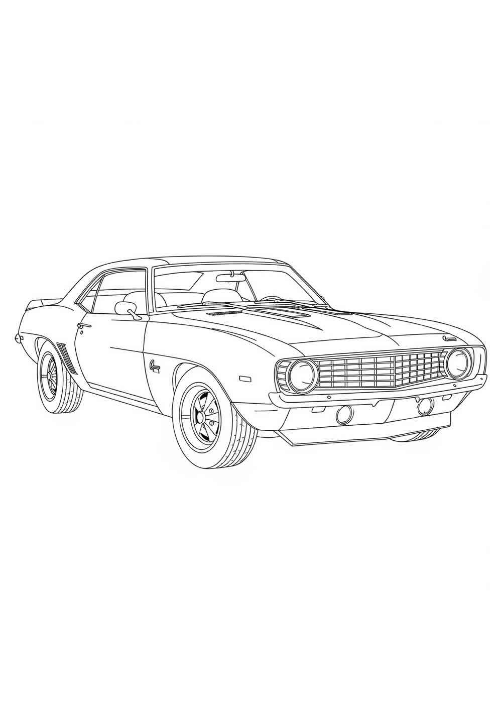 Desenho de Camaro Desenho Colorir Imprimir 19