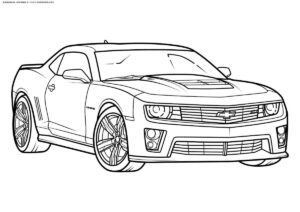 Desenho de Camaro Desenho Colorir Imprimir 23