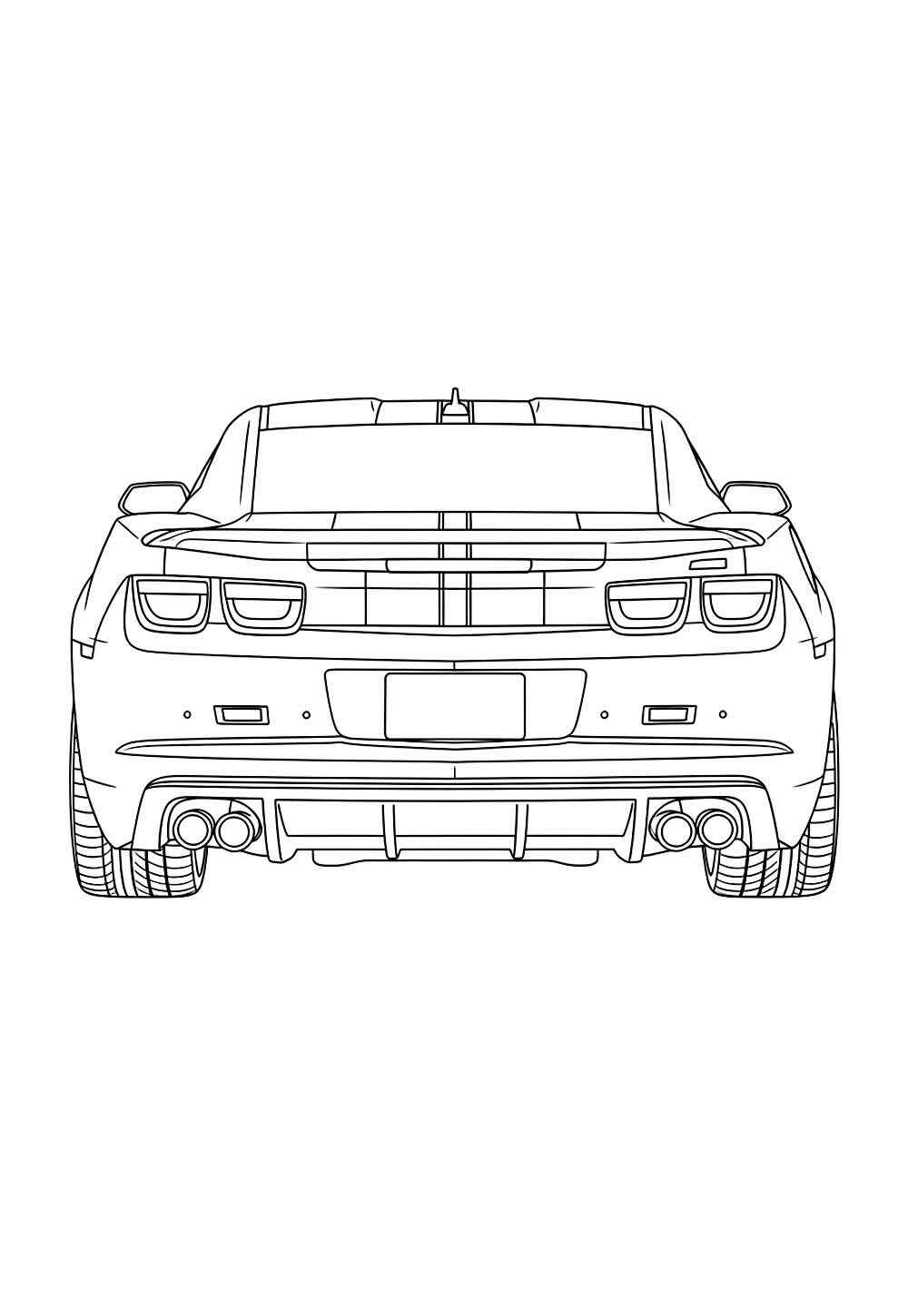 Desenho de Camaro Desenho Colorir Imprimir 24
