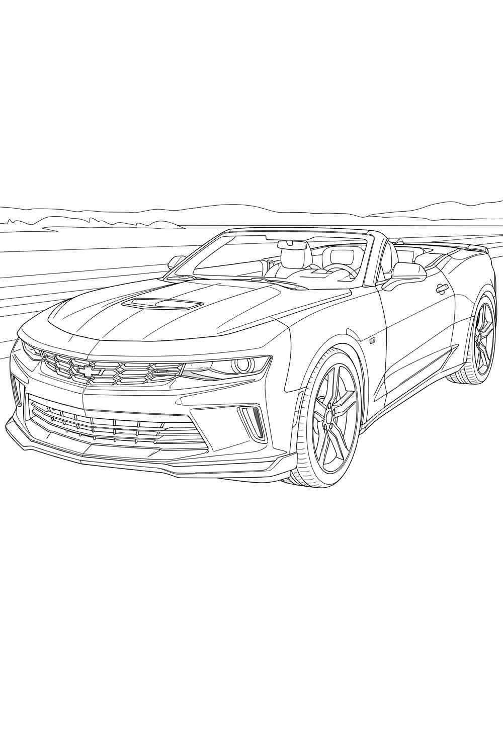 Desenho de Camaro Desenho Colorir Imprimir 25