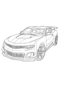 Desenho de Camaro Desenho Colorir Imprimir 26