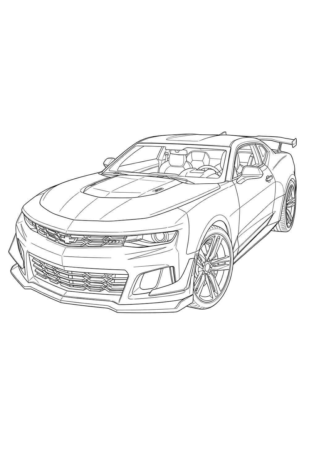Desenho de Camaro Desenho Colorir Imprimir 26
