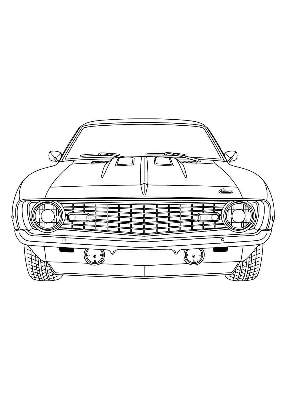 Desenho de Camaro Desenho Colorir Imprimir 27