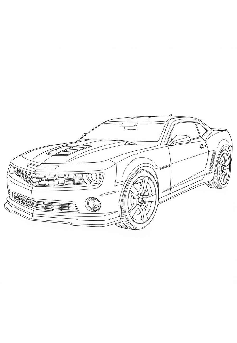 Desenho de Camaro Desenho Colorir Imprimir 28