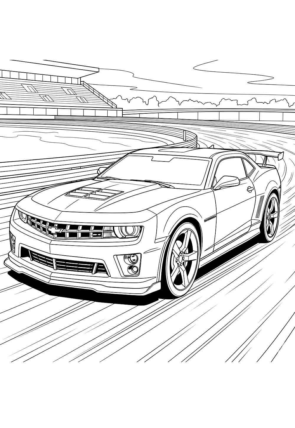 Desenho de Camaro Desenho Colorir Imprimir 30