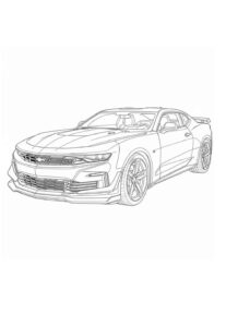 Desenho de Camaro Desenho Colorir Imprimir 31