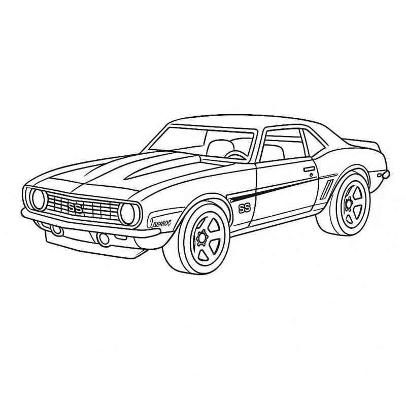 Desenho de Camaro Desenho Colorir Imprimir 33