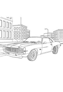 Desenho de Camaro Desenho Colorir Imprimir 36