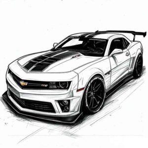 Desenho de Camaro Desenho Colorir Imprimir 38