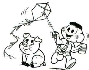 Desenho de Cascao Desenho Colorir Imprimir 01