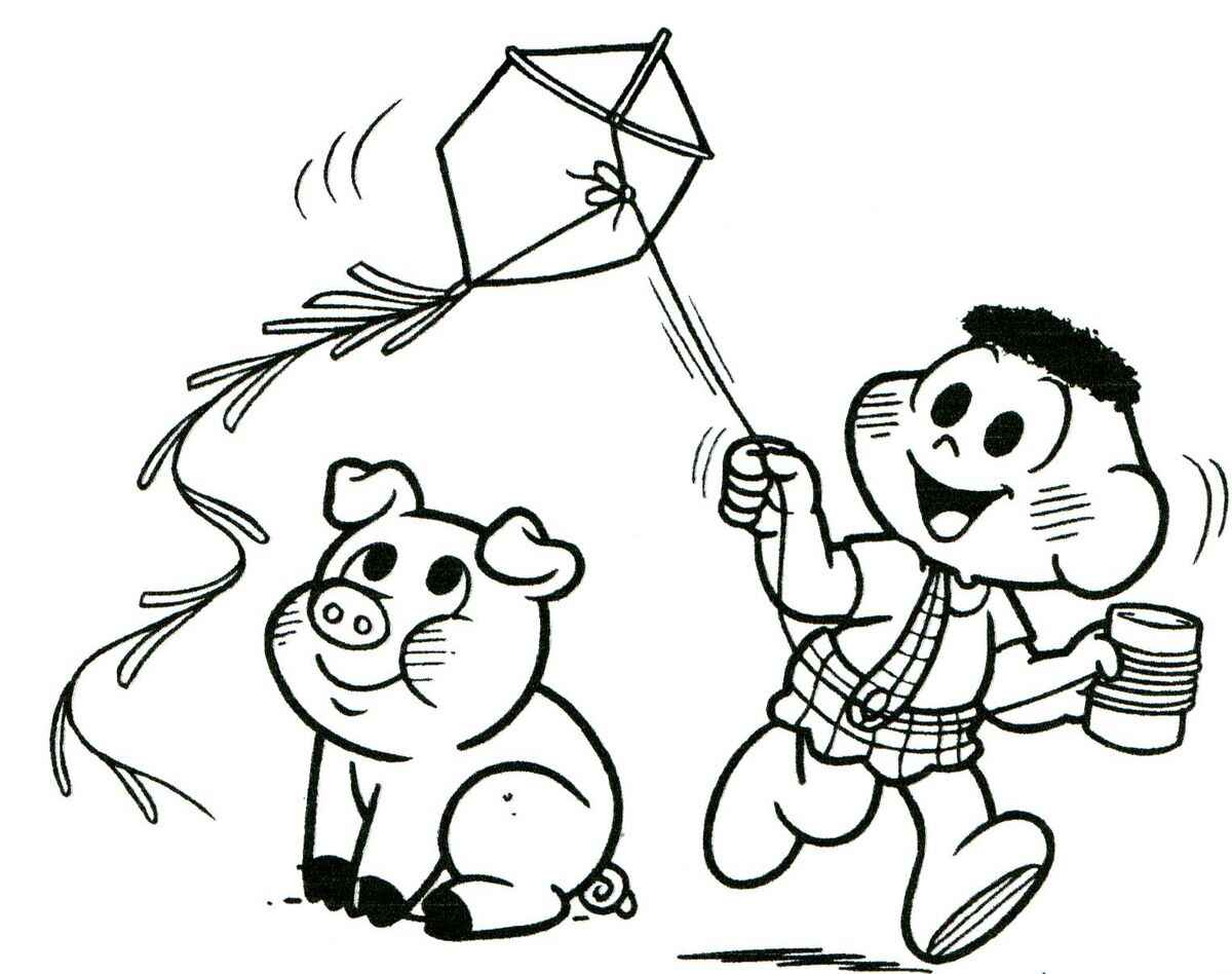 Desenho de Cascao Desenho Colorir Imprimir 01