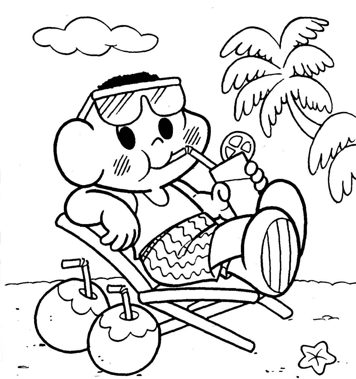 Desenho de Cascao Desenho Colorir Imprimir 03